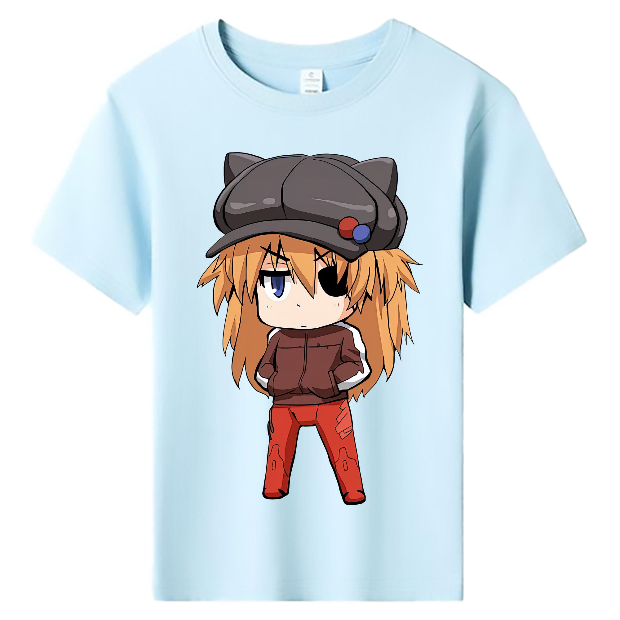 （画像用） EVA 新世紀エヴァンゲリオン 綿100％キッズTシャツ（フロントプリント）